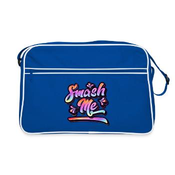 Smash Me | Jugendwort 2022 - Retro Tasche - Blau/Weiß - Vorne