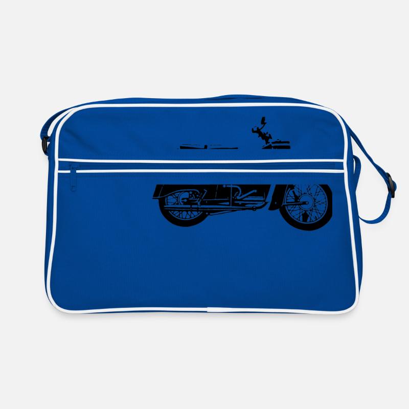 Simson Schwalbe KR51 - Retro Tasche - Blau/Weiß