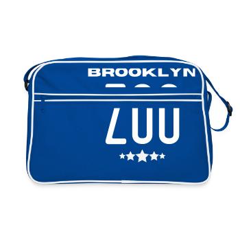BROOKLYN ZOO! - Retro Bag - blue/white - Front