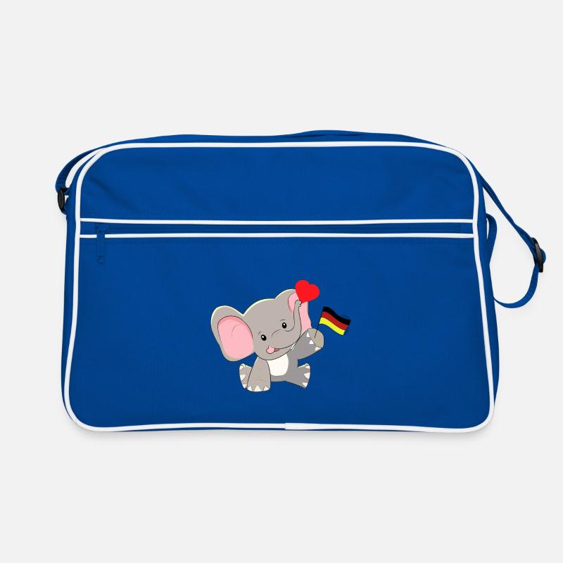 German German Flag Countries Children Elephant Retro Bag