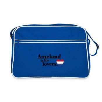Ameland Lovers - NL I - Retro Bag - blue/white - Front
