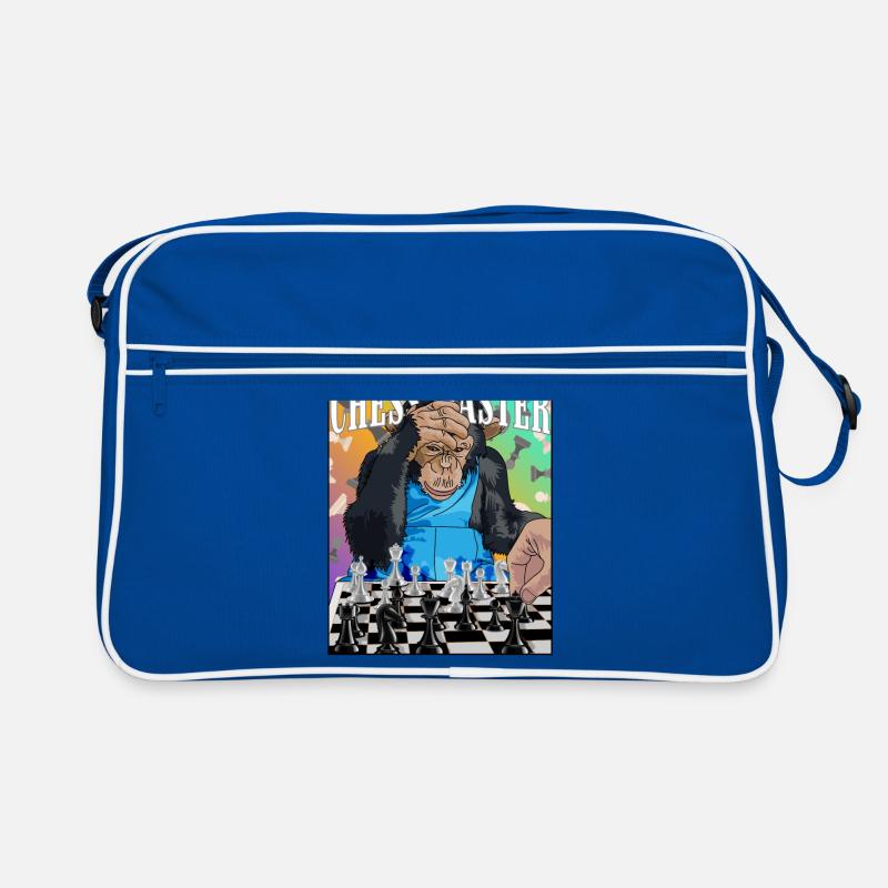 Jeu d’échecs Chimpanzé d’échecs cadeau Sac Retro