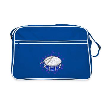 tambour - Sac Retro - bleu/blanc - Devant