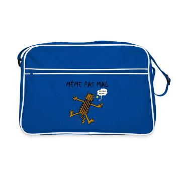 Même pas mal ! - Sac Retro - bleu/blanc - Devant
