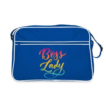 Lady Bos-s - Retro Bag - blue/white - Front