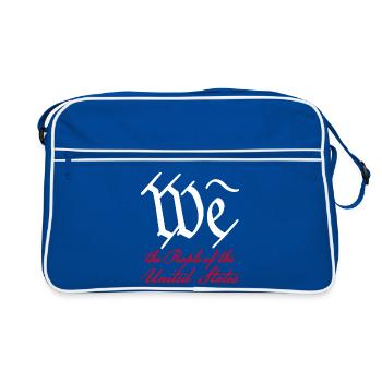 We the People 2 (dark) - Retro Bag - blue/white - Front