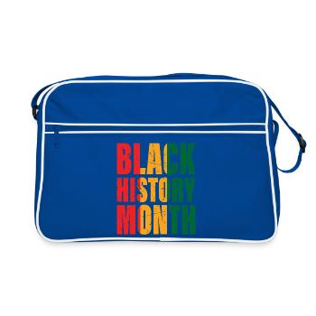 Black History Month - Retro Tasche - Blau/Weiß - Vorne