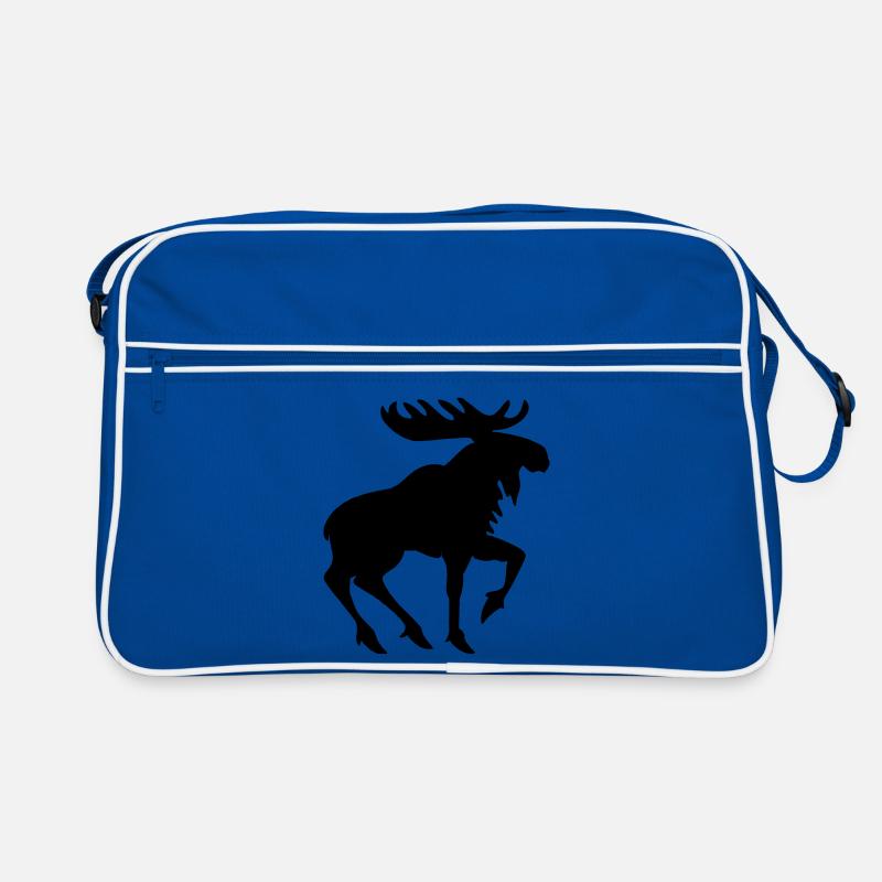 Heraldic Moose – Shadow Style Emblem Retro Bag