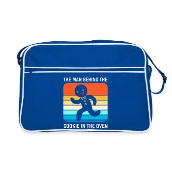Futurs papas, futurs pères - Sac Retro - bleu/blanc - Devant
