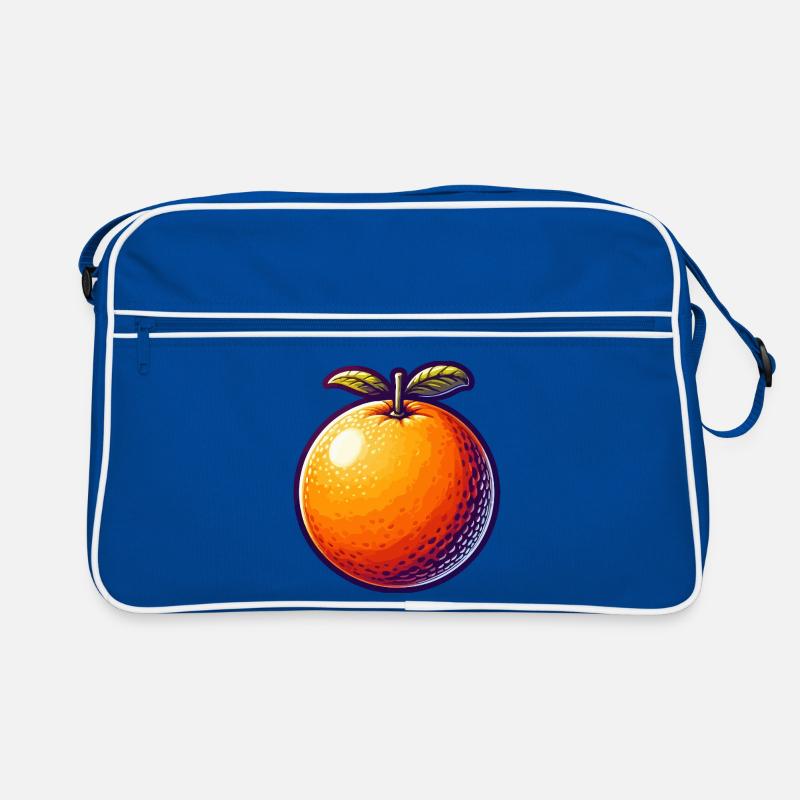 Bright orange cartoon Retro Bag