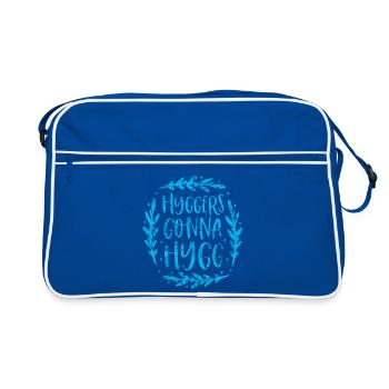 Hyggers va vers hygg - Sac Retro - bleu/blanc - Devant