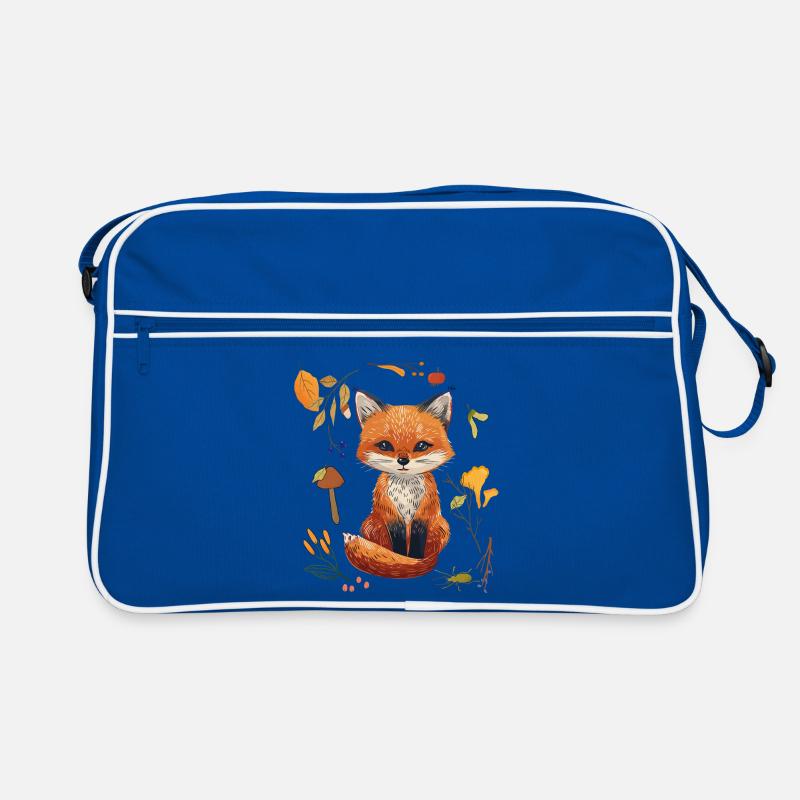 Fuchs im Wald Retro Tasche