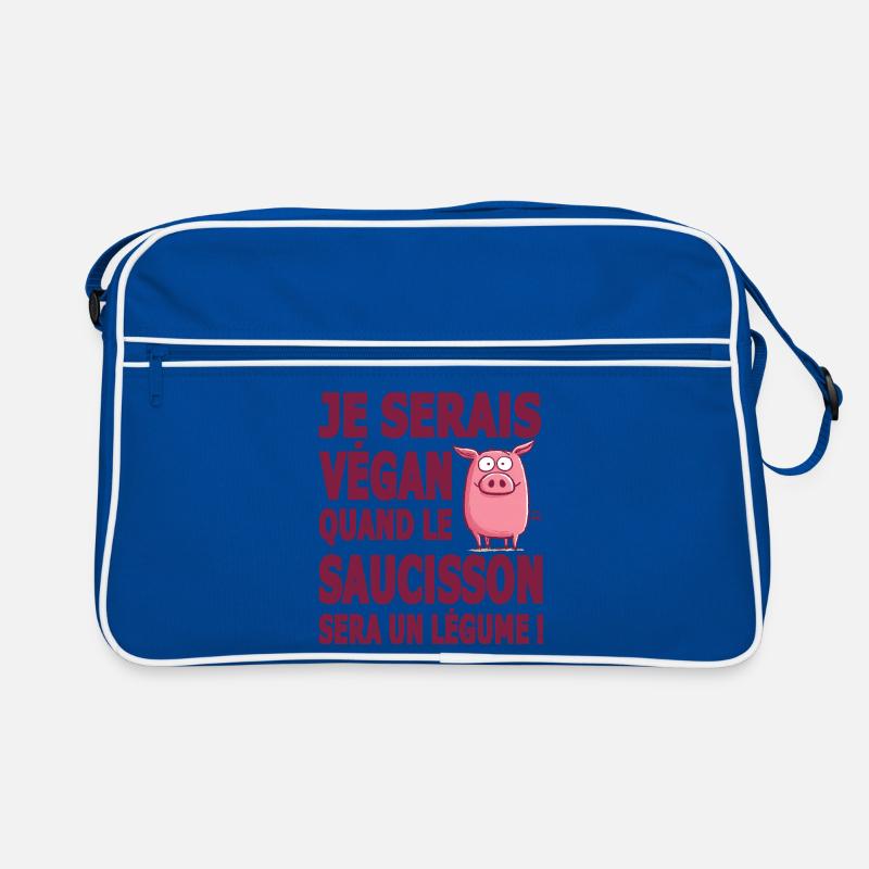 Vegan when sausage will be a vegetable Retro Bag