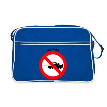 No war - Retro Bag - blue/white - Front