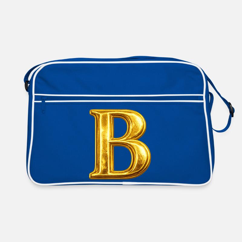 Gold 'B' Monogram Retro Bag