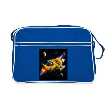 Citrus Spaceship Adventure - Retro Bag - blue/white - Front