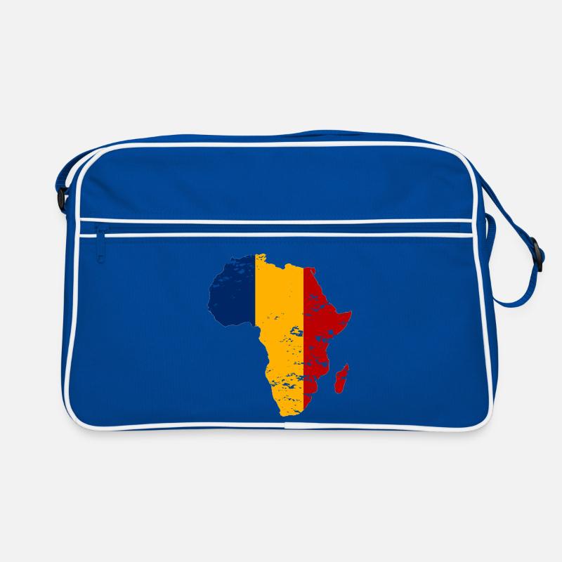 Tschad_Flagge_Afrika_used Retro Tasche