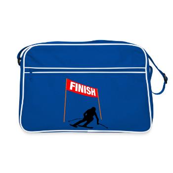Ski Finish speed - Retro Bag - blue/white - Front