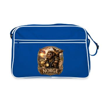 Norge - Retro Tasche - Blau/Weiß - Vorne