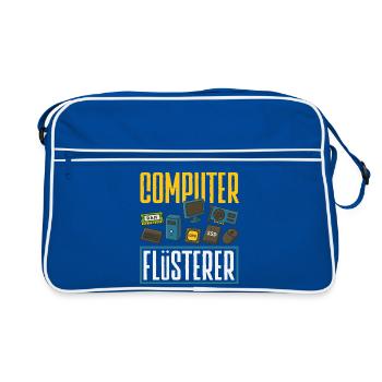 Informaticien Whisperer Informatique - Sac Retro - bleu/blanc - Devant