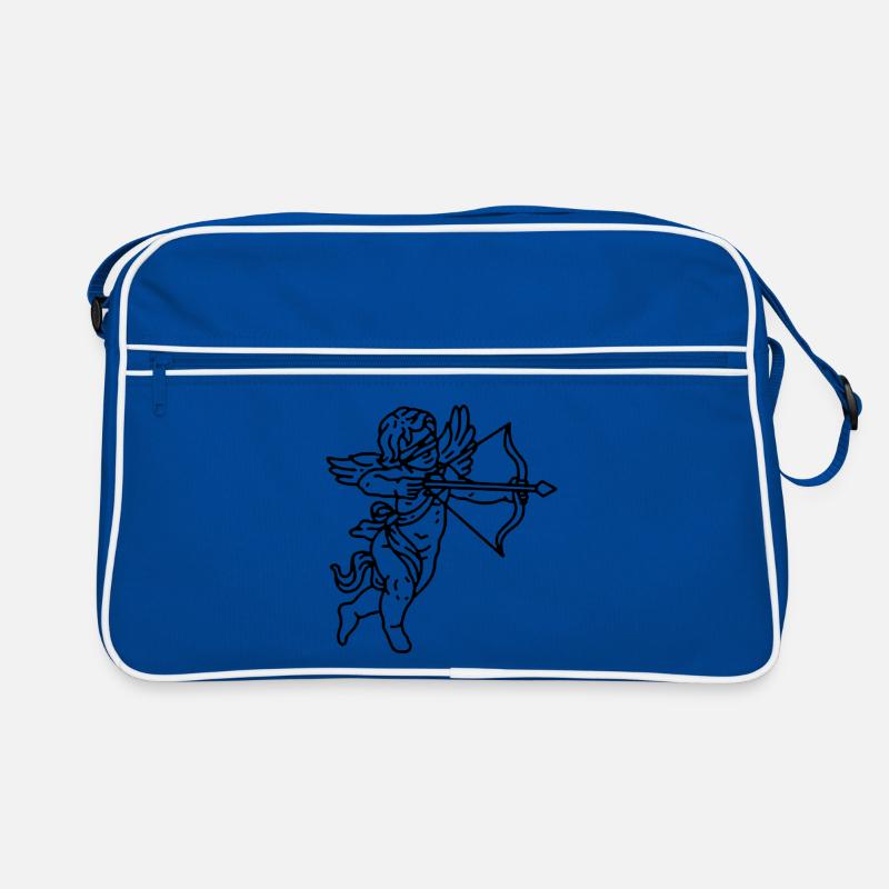 Amor - Retro Tasche - Blau/Weiß
