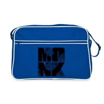 Color changeable | Monk - Retro Bag - blue/white - Front