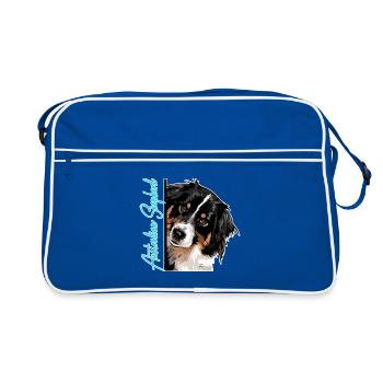 AUSTRALIAN SHEPHERD DA Wilsigns Dog Aussie - Retro Bag - blue/white - Front