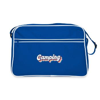 Camping Retro 70s Style - Retro Bag - blue/white - Front