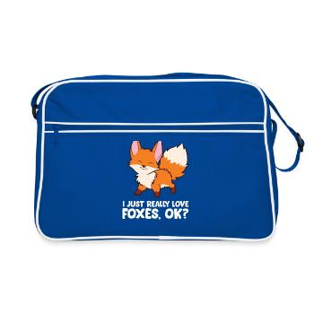 Renard - I just really like foxes, ok? - Sac Retro - bleu/blanc - Devant