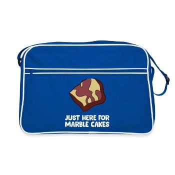 Marble Cake - Just here for the marble cakes - Retro Bag - blue/white - Front
