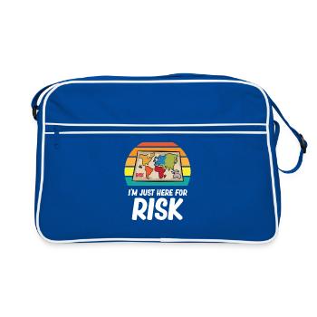 Risk - I'm just here for risk - Retro Bag - blue/white - Front