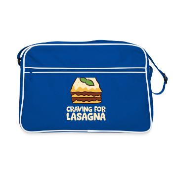 Lasagne - Craving for Lasagna - Sac Retro - bleu/blanc - Devant