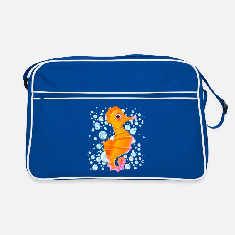 Seepferdchenblasen Retro Tasche