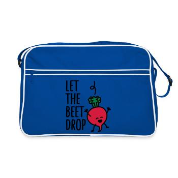 Let the beet drop - Sac Retro - bleu/blanc - Devant
