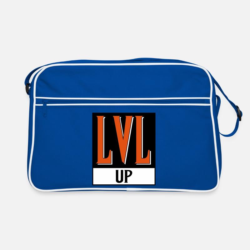 level up nerd cod Retro Tasche