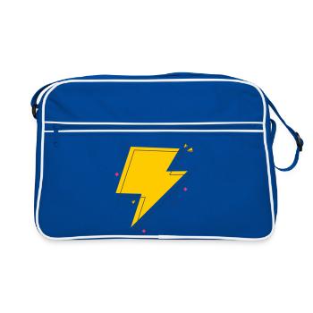 Dynamic Ray in Yellow and Black - Retro Bag - blue/white - Front
