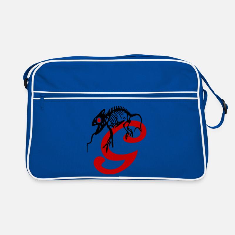 Gecko, lizard, initial Retro Bag