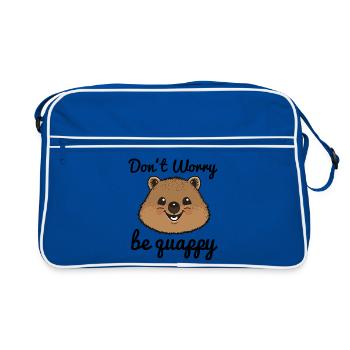 Quokka Gift, T-shirt Quokka, Quokka Funny - Sac Retro - bleu/blanc - Devant