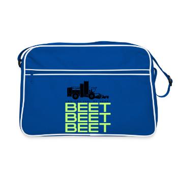 Beet Harvester Tshirt - Retro Bag - blue/white - Front