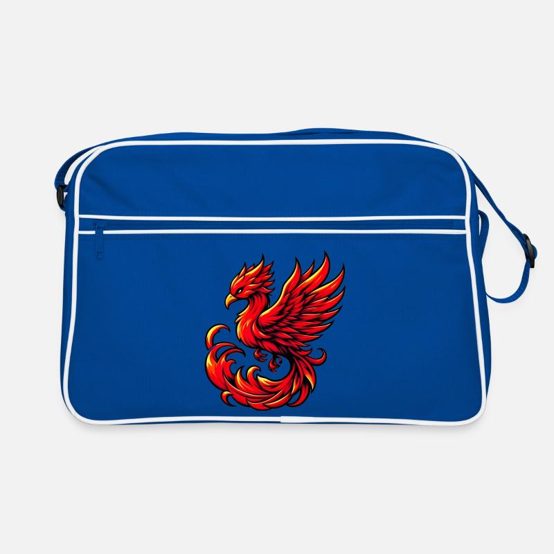 Roter Phönix Retro Tasche
