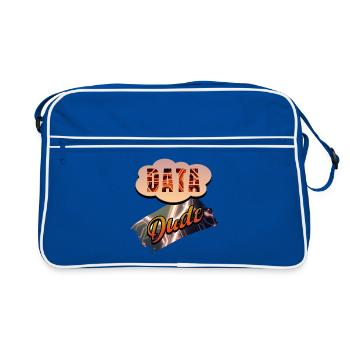 Data Dude - Retro Bag - blue/white - Front