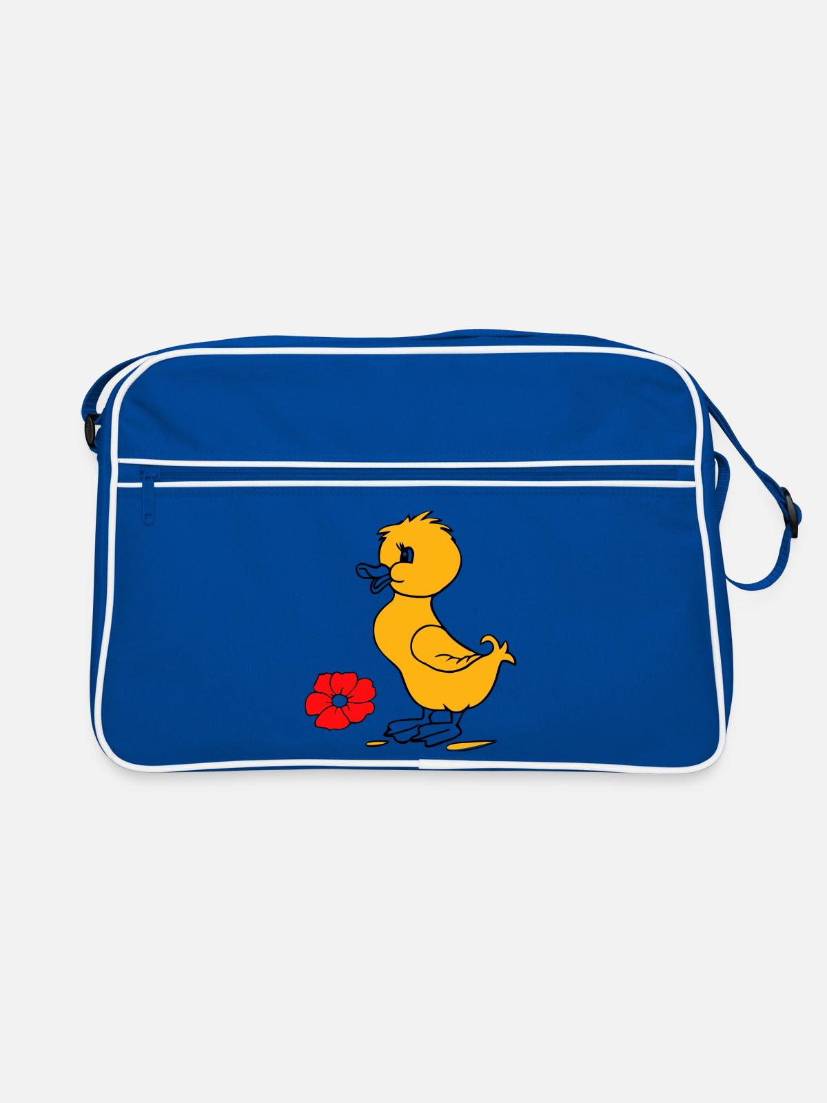 Easter chicks Happy Easter - Retro Bag - blue/white - Front