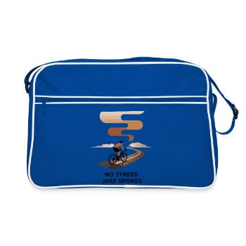 Pas de stress, juste des rayons Cycling Art - Sac Retro - bleu/blanc - Devant