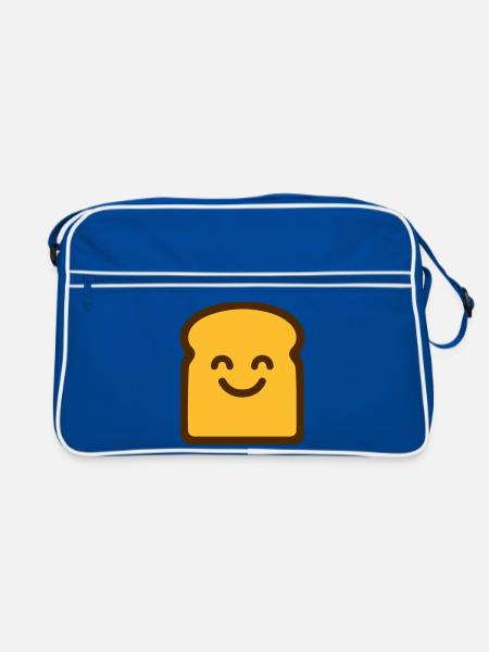 Toast mignon - Sac Retro - bleu/blanc - Devant