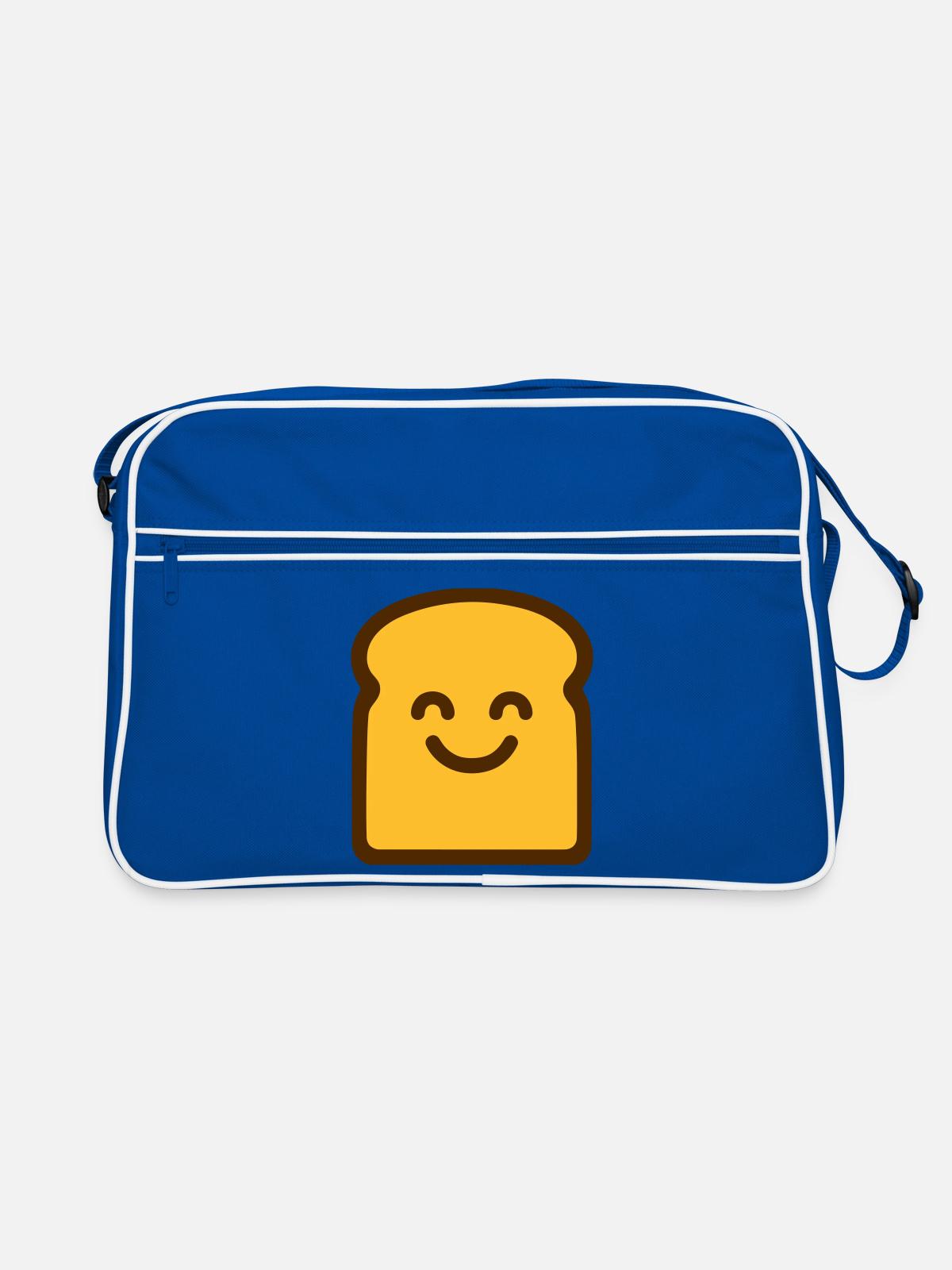 Toast mignon - Sac Retro - bleu/blanc - Devant