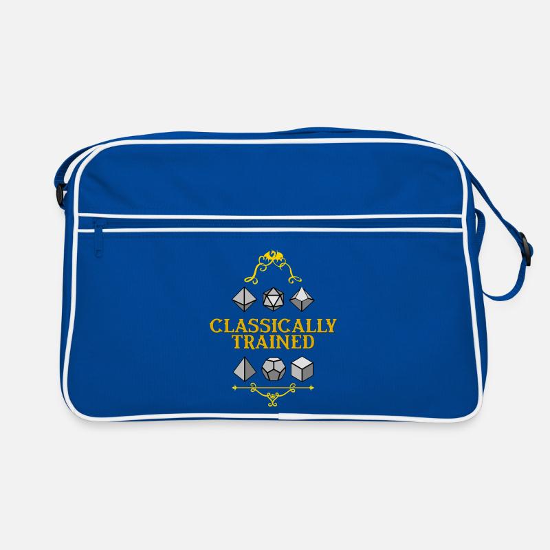 Klassisch trainierte Würfelmeisterschaft - Retro Tasche - Blau/Weiß