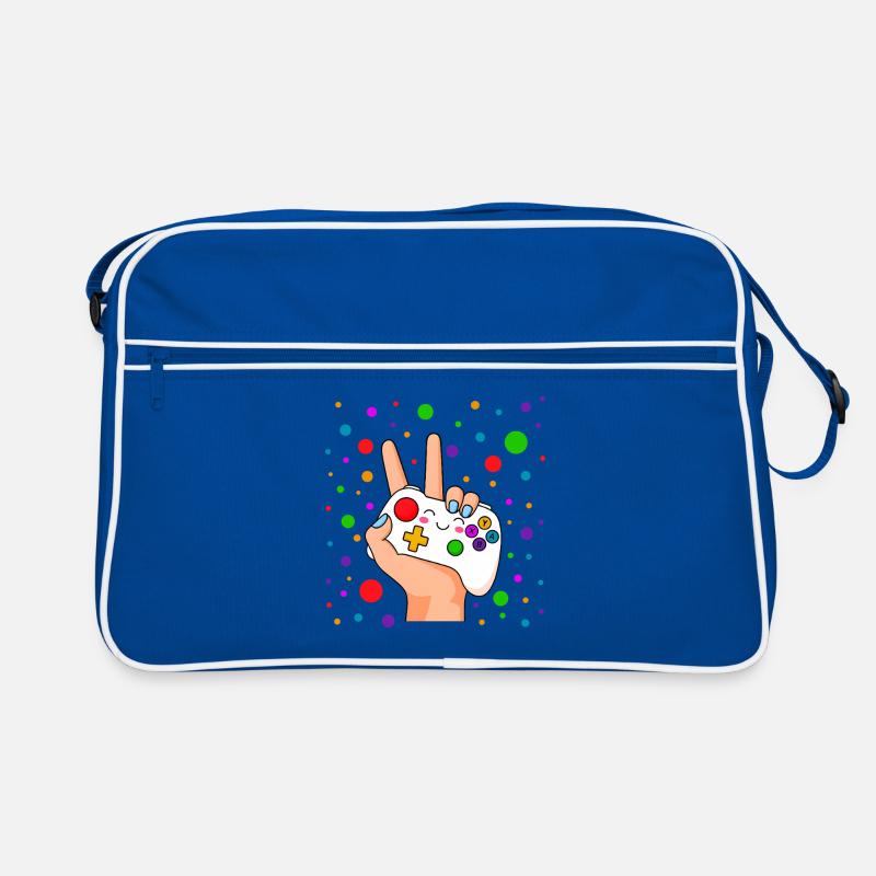 Peace-Zeichen-Controller Pop Retro Tasche