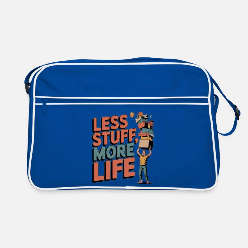 Less Stuff, More Life Retro Tasche