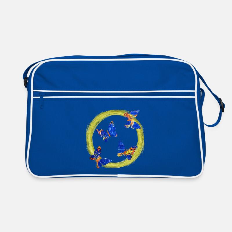 schmetterlinge e 273 Retro Tasche