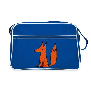 renardrouxmam - Sac Retro - bleu/blanc - Devant